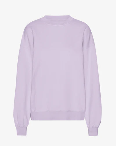 Organic Oversized Crew - Soft Lavender